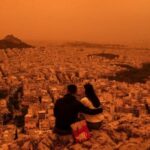 Greece: A Veil of Orange Sahara dust Covers Athens